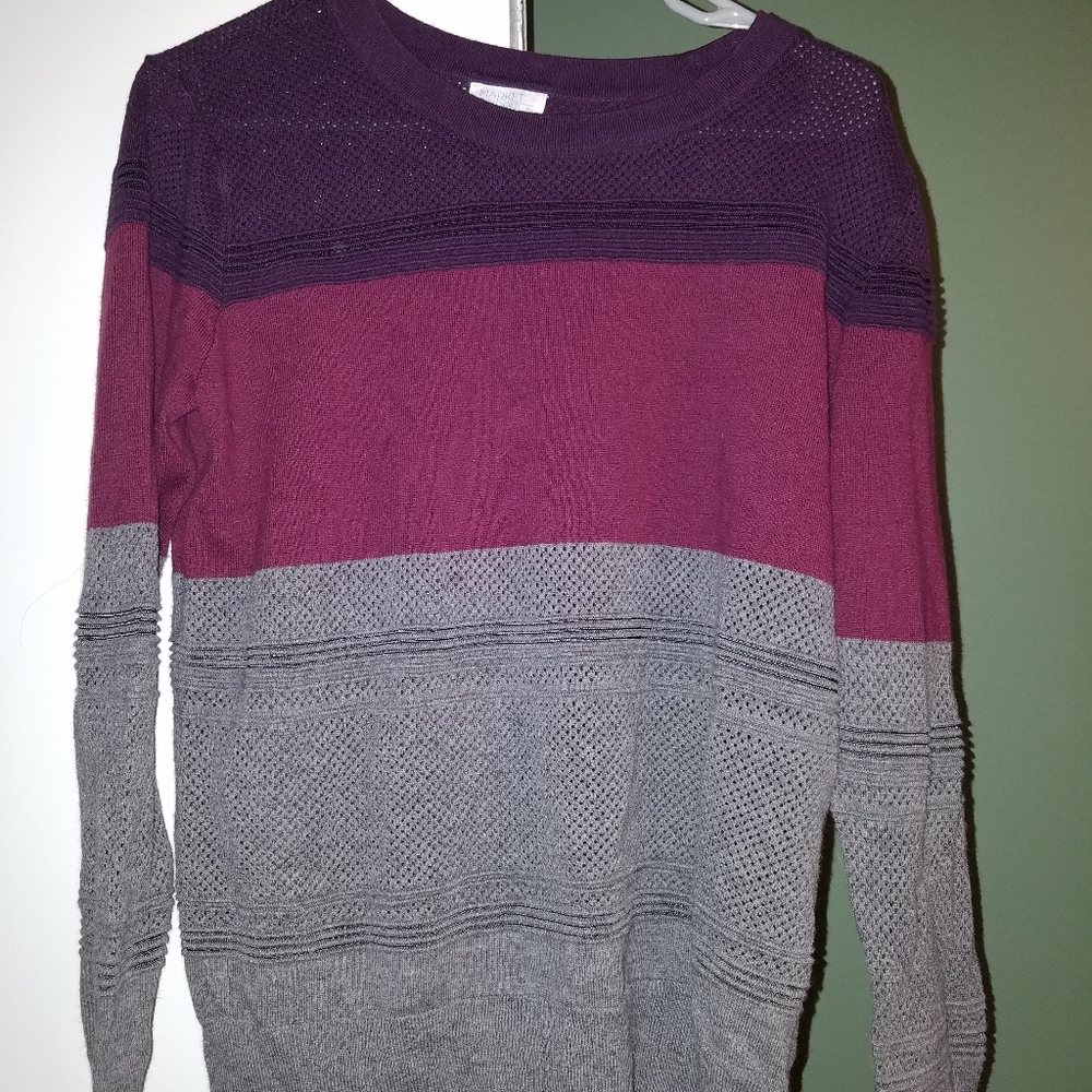Market & Spruce Quintana Color Block Pullover  L